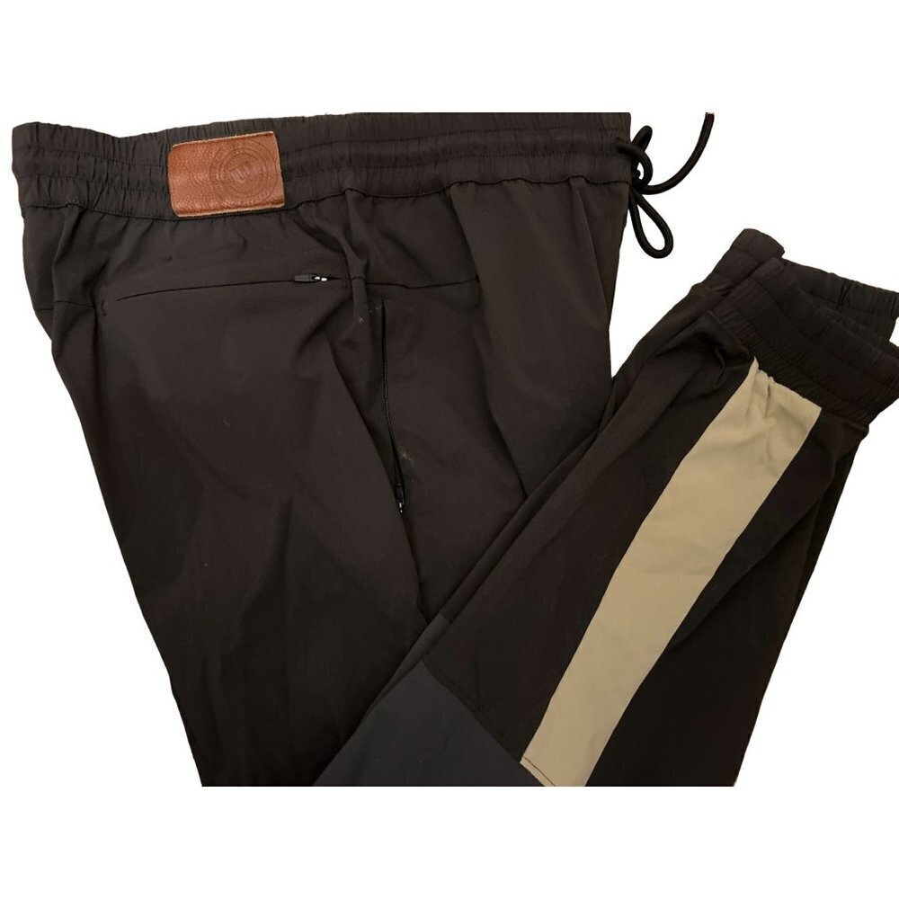 Women's WILSON Size Small Track Jogger Pants Gray Patch Pull-on